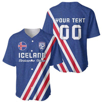 Custom Iceland Football Baseball Jersey Strakarnir Okkar Celtic Pattern