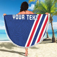 Custom Iceland Football Beach Blanket Strakarnir Okkar Celtic Pattern