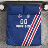 Custom Iceland Football Bedding Set Strakarnir Okkar Celtic Pattern