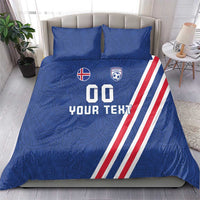 Custom Iceland Football Bedding Set Strakarnir Okkar Celtic Pattern