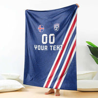 Custom Iceland Football Blanket Strakarnir Okkar Celtic Pattern