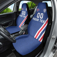 Custom Iceland Football Car Seat Cover Strakarnir Okkar Celtic Pattern