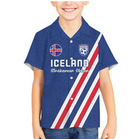 Custom Iceland Football Family Matching Mermaid Dress and Hawaiian Shirt Strakarnir Okkar Celtic Pattern