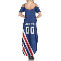 Custom Iceland Football Family Matching Summer Maxi Dress and Hawaiian Shirt Strakarnir Okkar Celtic Pattern