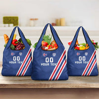 Custom Iceland Football Grocery Bag Strakarnir Okkar Celtic Pattern