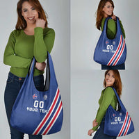 Custom Iceland Football Grocery Bag Strakarnir Okkar Celtic Pattern