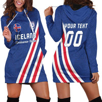 Custom Iceland Football Hoodie Dress Strakarnir Okkar Celtic Pattern