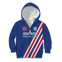 Custom Iceland Football Kid Hoodie Strakarnir Okkar Celtic Pattern