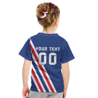 Custom Iceland Football Kid T Shirt Strakarnir Okkar Celtic Pattern