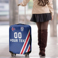 Custom Iceland Football Luggage Cover Strakarnir Okkar Celtic Pattern