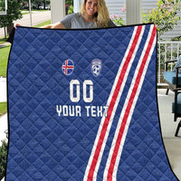 Custom Iceland Football Quilt Strakarnir Okkar Celtic Pattern