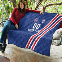 Custom Iceland Football Quilt Strakarnir Okkar Celtic Pattern