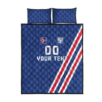 Custom Iceland Football Quilt Bed Set Strakarnir Okkar Celtic Pattern