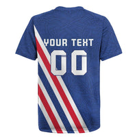 Custom Iceland Football Rugby Jersey Strakarnir Okkar Celtic Pattern