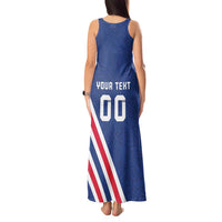 Custom Iceland Football Tank Maxi Dress Strakarnir Okkar Celtic Pattern