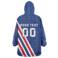 Custom Iceland Football Wearable Blanket Hoodie Strakarnir Okkar Celtic Pattern