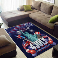 Personalized United States Independence Day Area Rug Statue of Liberty for 4th of July