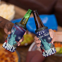 Personalized United States Independence Day 4 in 1 Can Cooler Tumbler Statue of Liberty for 4th of July