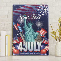 Personalized United States Independence Day Canvas Wall Art Statue of Liberty for 4th of July