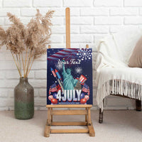 Personalized United States Independence Day Canvas Wall Art Statue of Liberty for 4th of July