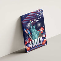 Personalized United States Independence Day Canvas Wall Art Statue of Liberty for 4th of July