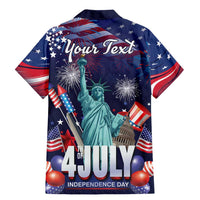 Personalized United States Independence Day Family Matching Mermaid Dress and Hawaiian Shirt Statue of Liberty for 4th of July