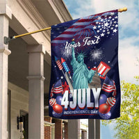 Personalized United States Independence Day Garden Flag Statue of Liberty for 4th of July