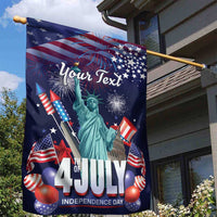 Personalized United States Independence Day Garden Flag Statue of Liberty for 4th of July