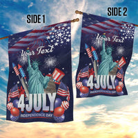 Personalized United States Independence Day Garden Flag Statue of Liberty for 4th of July
