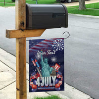 Personalized United States Independence Day Garden Flag Statue of Liberty for 4th of July