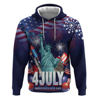 Personalized United States Independence Day Hoodie Statue of Liberty for 4th of July