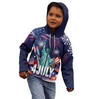 Personalized United States Independence Day Kid Hoodie Statue of Liberty for 4th of July