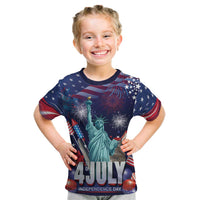 Personalized United States Independence Day Kid T Shirt Statue of Liberty for 4th of July