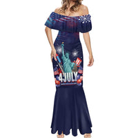 Personalized United States Independence Day Mermaid Dress Statue of Liberty for 4th of July