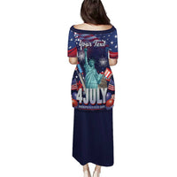 Personalized United States Independence Day Puletasi Statue of Liberty for 4th of July