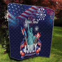 Personalized United States Independence Day Quilt Statue of Liberty for 4th of July