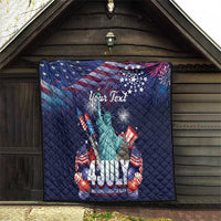 Personalized United States Independence Day Quilt Statue of Liberty for 4th of July