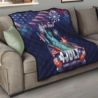 Personalized United States Independence Day Quilt Statue of Liberty for 4th of July