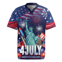 Personalized United States Independence Day Rugby Jersey Statue of Liberty for 4th of July