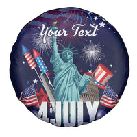 Personalized United States Independence Day Spare Tire Cover Statue of Liberty for 4th of July