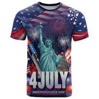 Personalized United States Independence Day T Shirt Statue of Liberty for 4th of July
