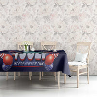 Personalized United States Independence Day Tablecloth Statue of Liberty for 4th of July