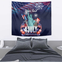 Personalized United States Independence Day Tapestry Statue of Liberty for 4th of July