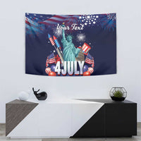 Personalized United States Independence Day Tapestry Statue of Liberty for 4th of July