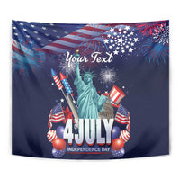Personalized United States Independence Day Tapestry Statue of Liberty for 4th of July