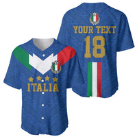 Custom Italy Football Baseball Jersey Come On Gli Azzurri