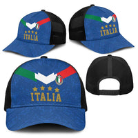 Custom Italy Football Baseball Net Cap Come On Gli Azzurri - Wonder Print Shop