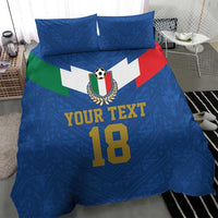 Custom Italy Football Bedding Set Come On Gli Azzurri