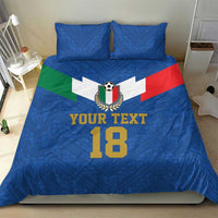 Custom Italy Football Bedding Set Come On Gli Azzurri