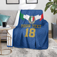Custom Italy Football Blanket Come On Gli Azzurri